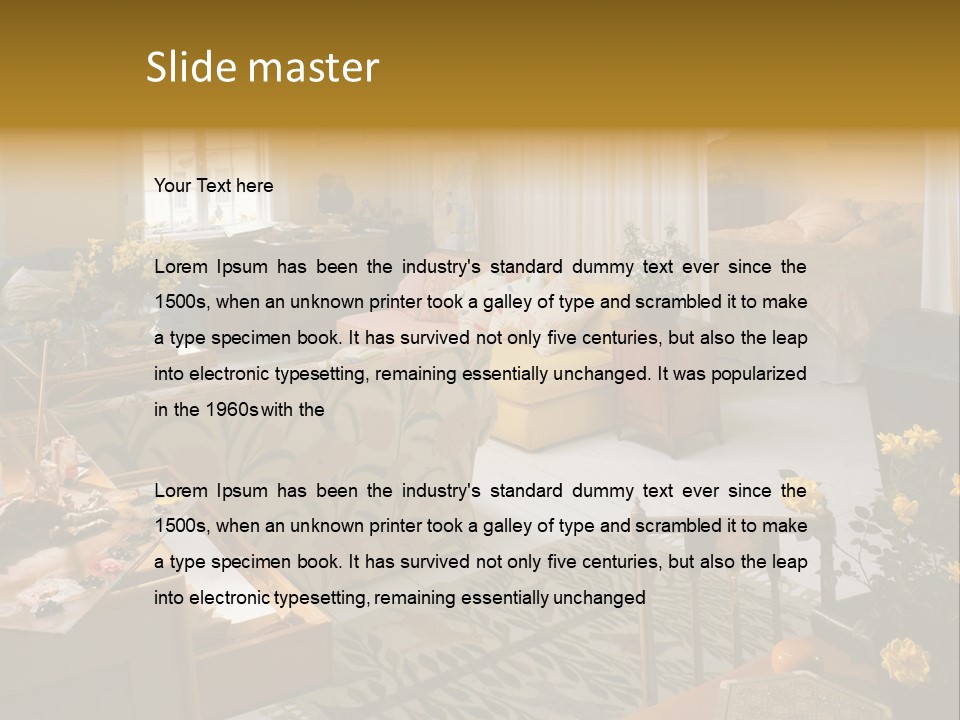 Cozy Bedroom PowerPoint Template