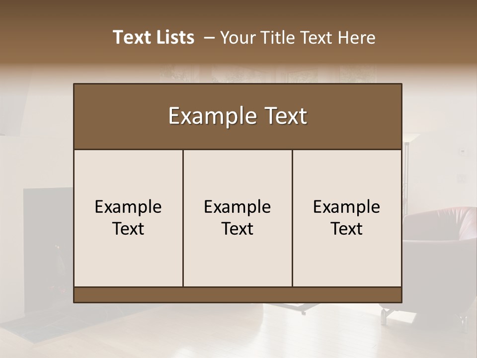 Cozy Lounge PowerPoint Template