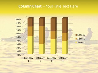 Men Rowing Golden Sunset PowerPoint Template