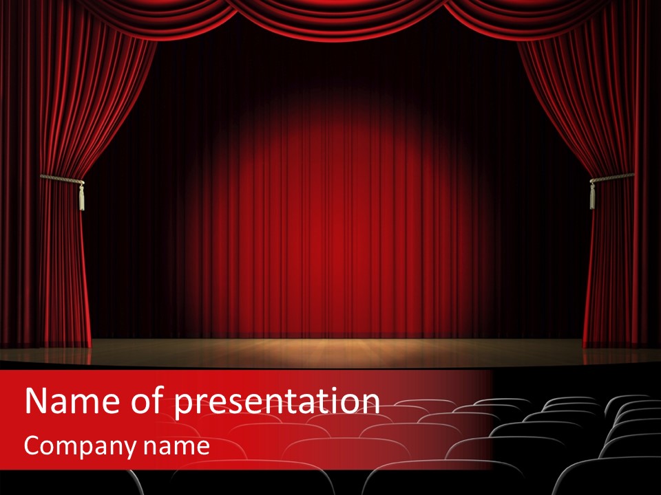 A Typical Scene In The Theater PowerPoint Template