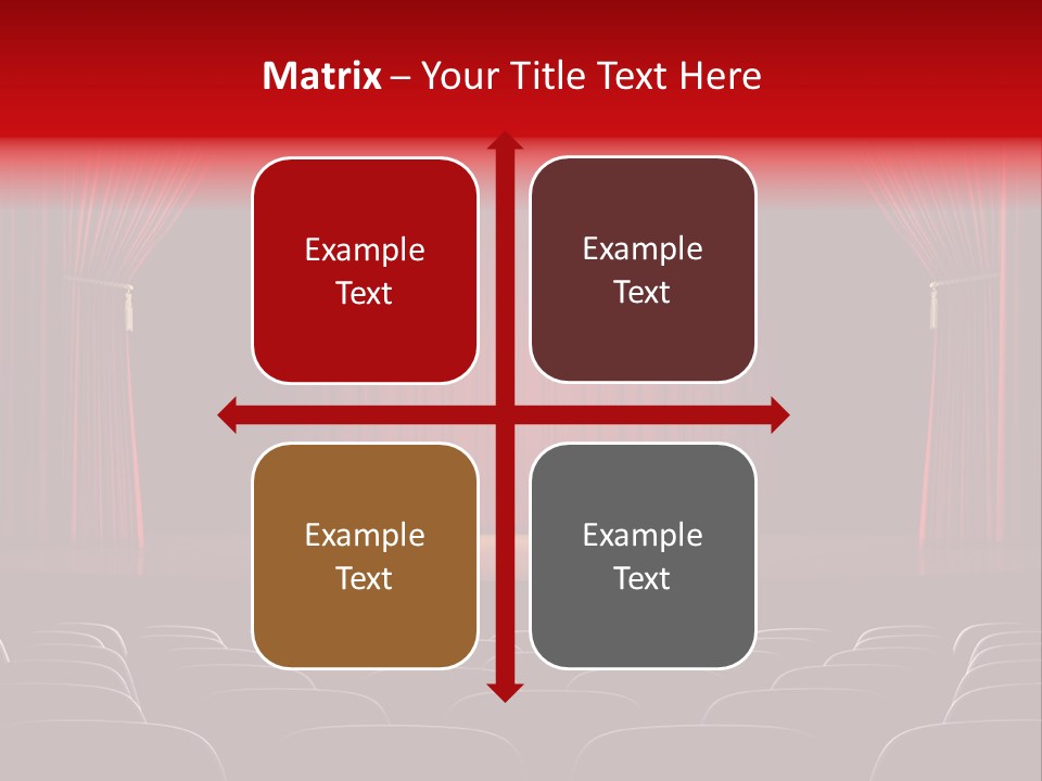 A Typical Scene In The Theater PowerPoint Template