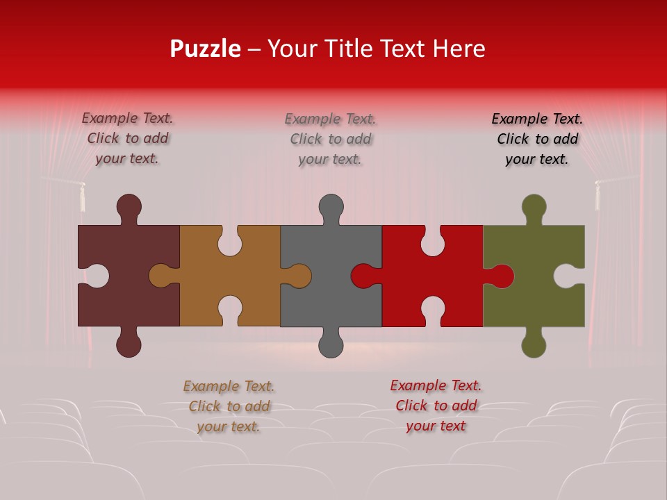 A Typical Scene In The Theater PowerPoint Template