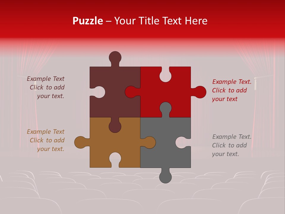 A Typical Scene In The Theater PowerPoint Template