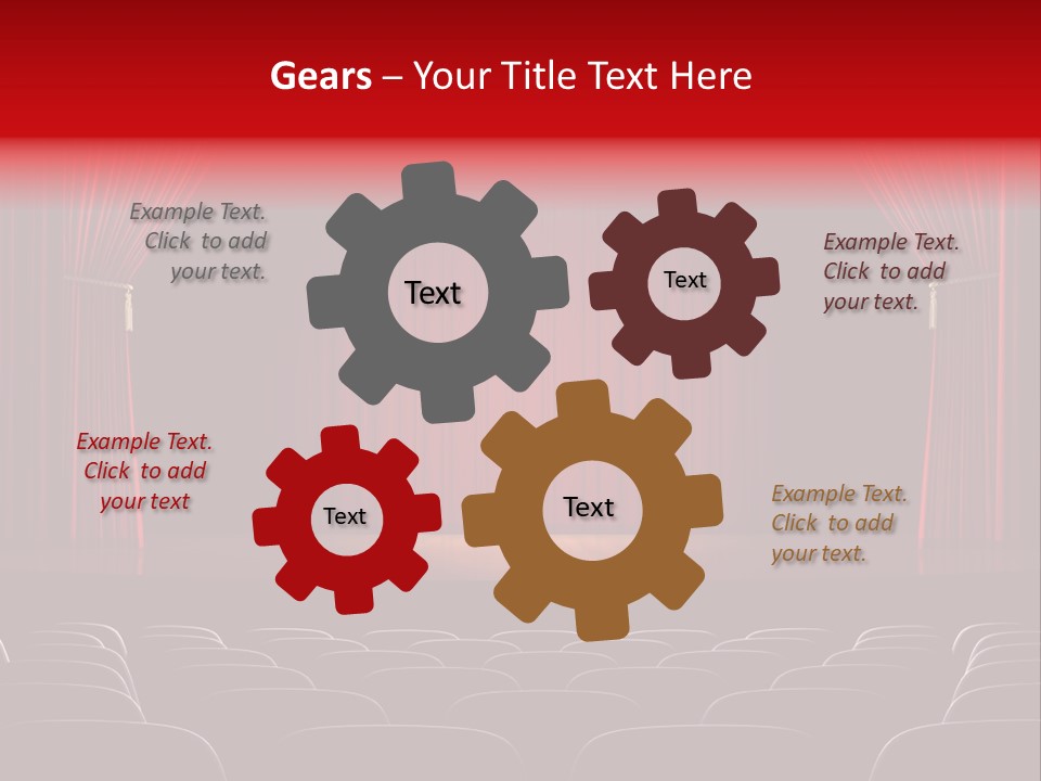 A Typical Scene In The Theater PowerPoint Template