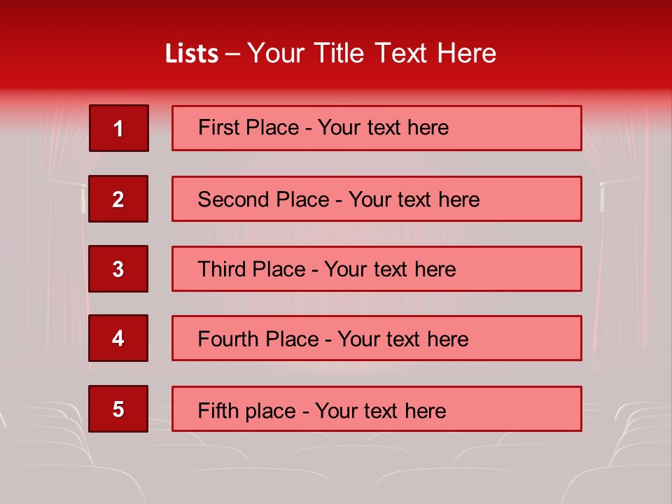 A Typical Scene In The Theater PowerPoint Template