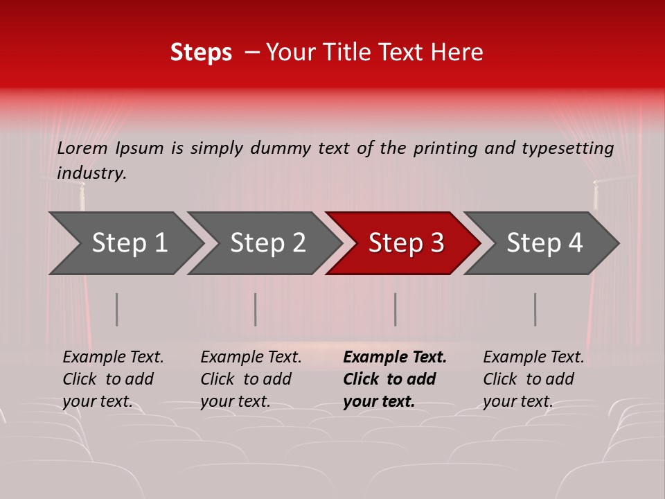 A Typical Scene In The Theater PowerPoint Template