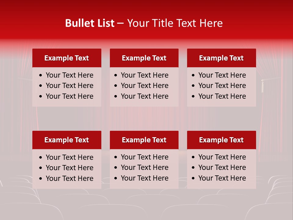 A Typical Scene In The Theater PowerPoint Template