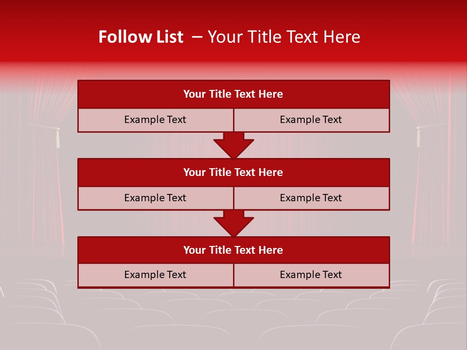 A Typical Scene In The Theater PowerPoint Template