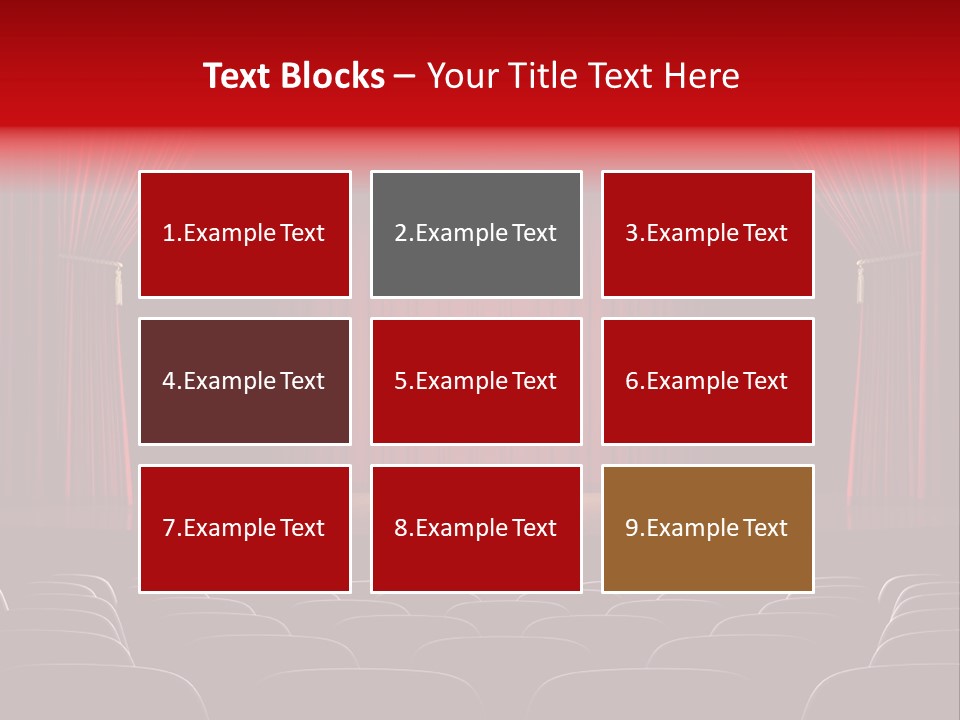 A Typical Scene In The Theater PowerPoint Template