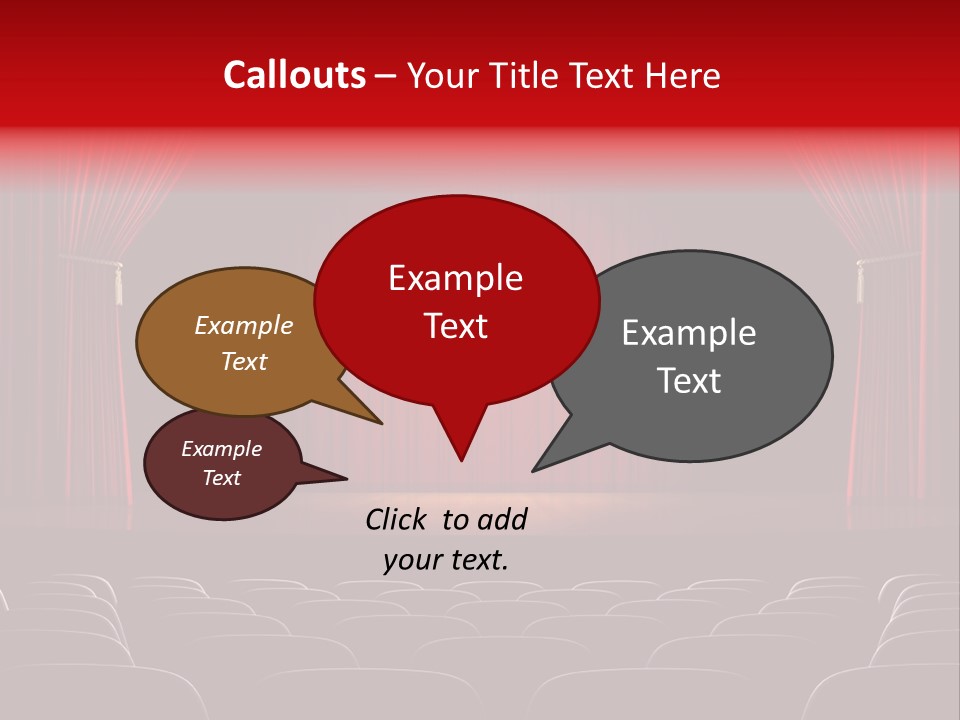 A Typical Scene In The Theater PowerPoint Template