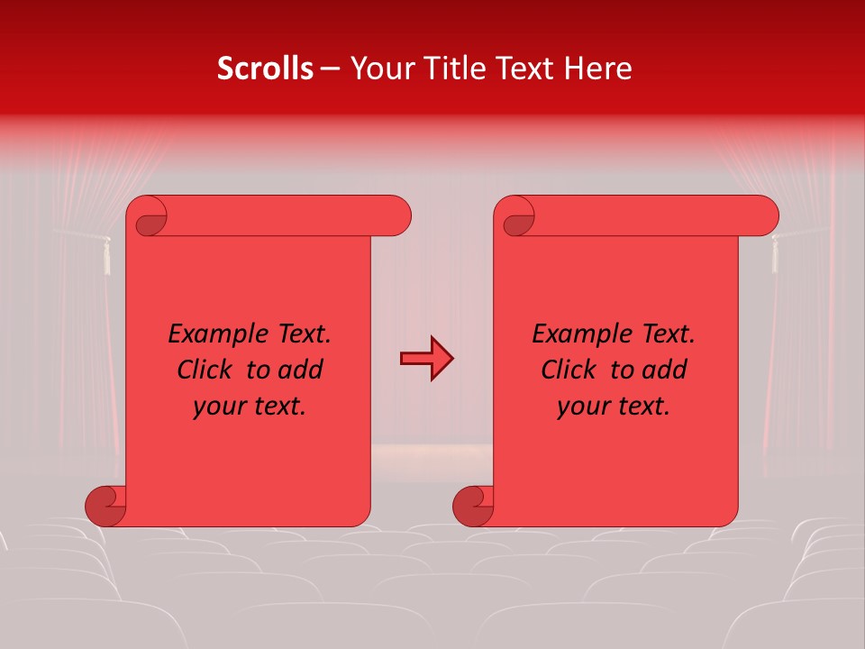 A Typical Scene In The Theater PowerPoint Template