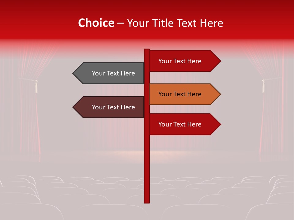 A Typical Scene In The Theater PowerPoint Template