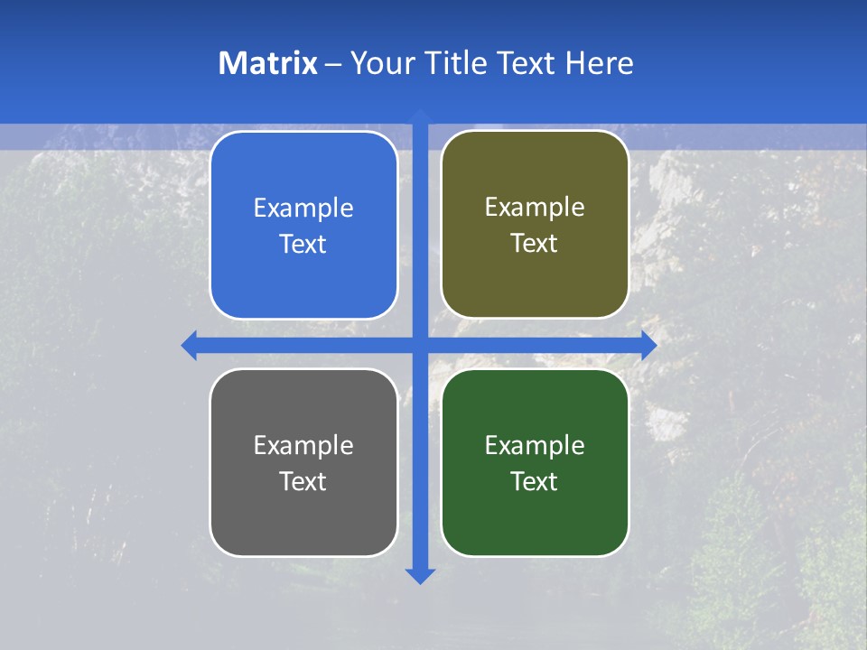 Beautiful Waterfall PowerPoint Template