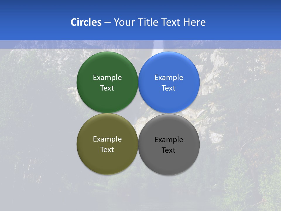 Beautiful Waterfall PowerPoint Template