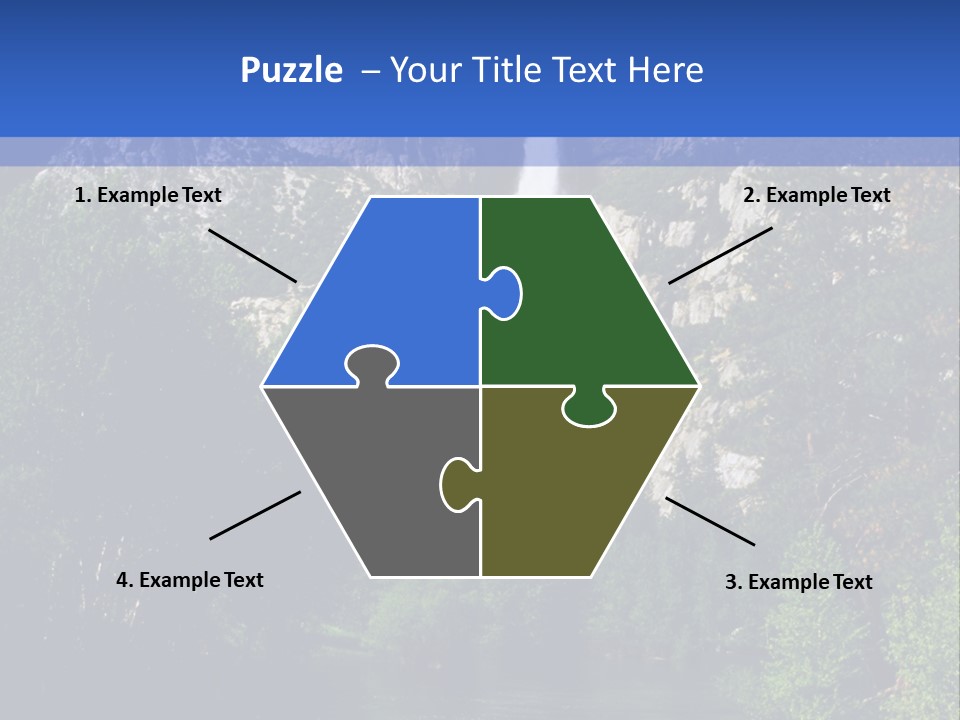 Beautiful Waterfall PowerPoint Template