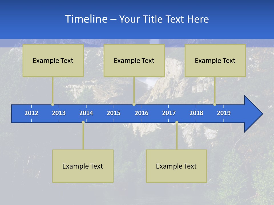 Beautiful Waterfall PowerPoint Template