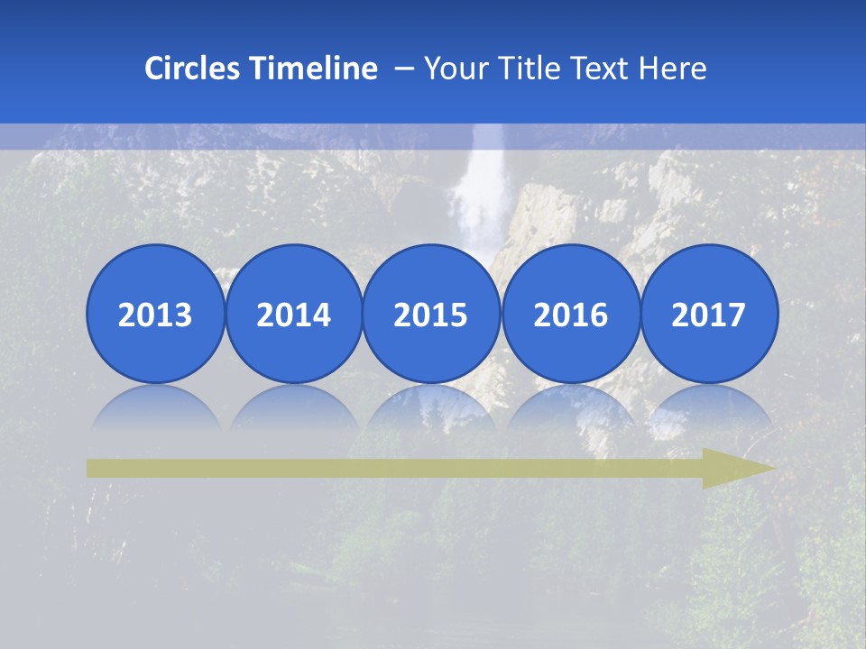 Beautiful Waterfall PowerPoint Template