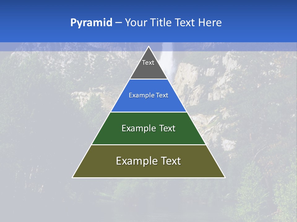 Beautiful Waterfall PowerPoint Template