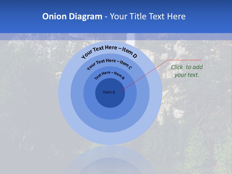 Beautiful Waterfall PowerPoint Template