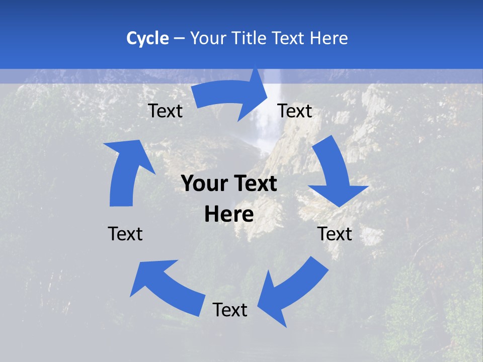 Beautiful Waterfall PowerPoint Template