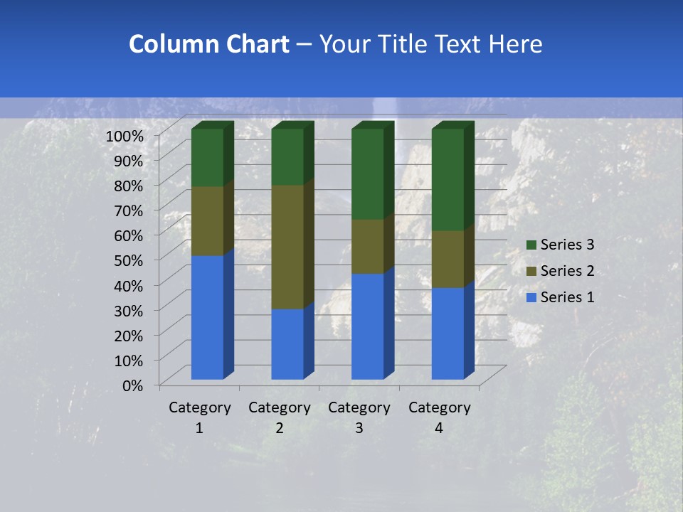 Beautiful Waterfall PowerPoint Template