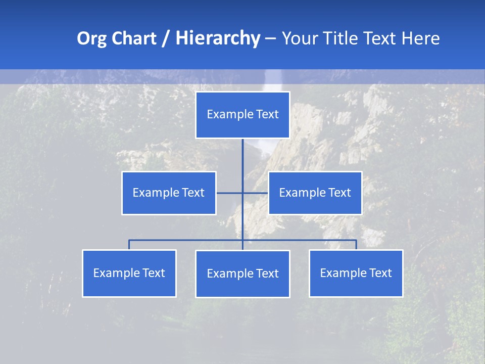 Beautiful Waterfall PowerPoint Template