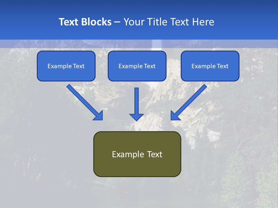 Beautiful Waterfall PowerPoint Template
