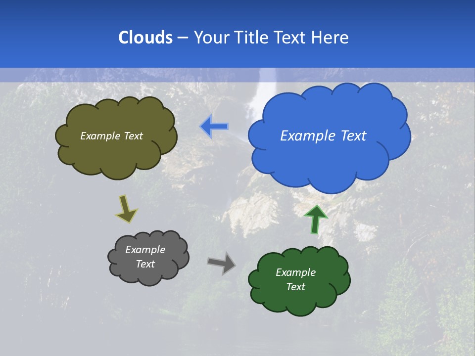 Beautiful Waterfall PowerPoint Template