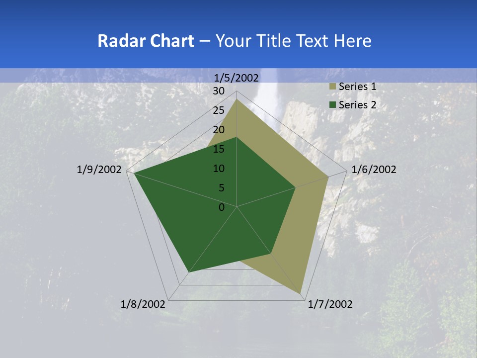 Beautiful Waterfall PowerPoint Template