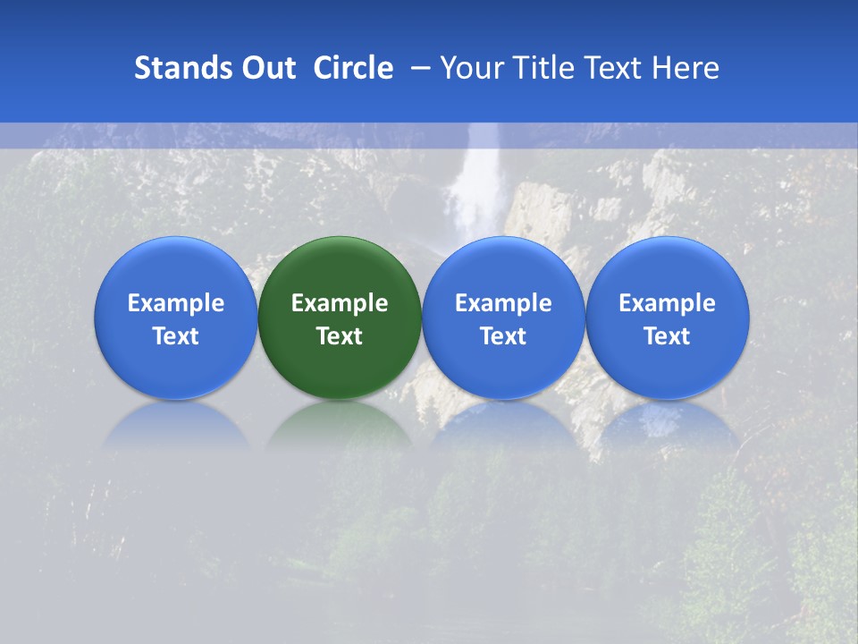 Beautiful Waterfall PowerPoint Template