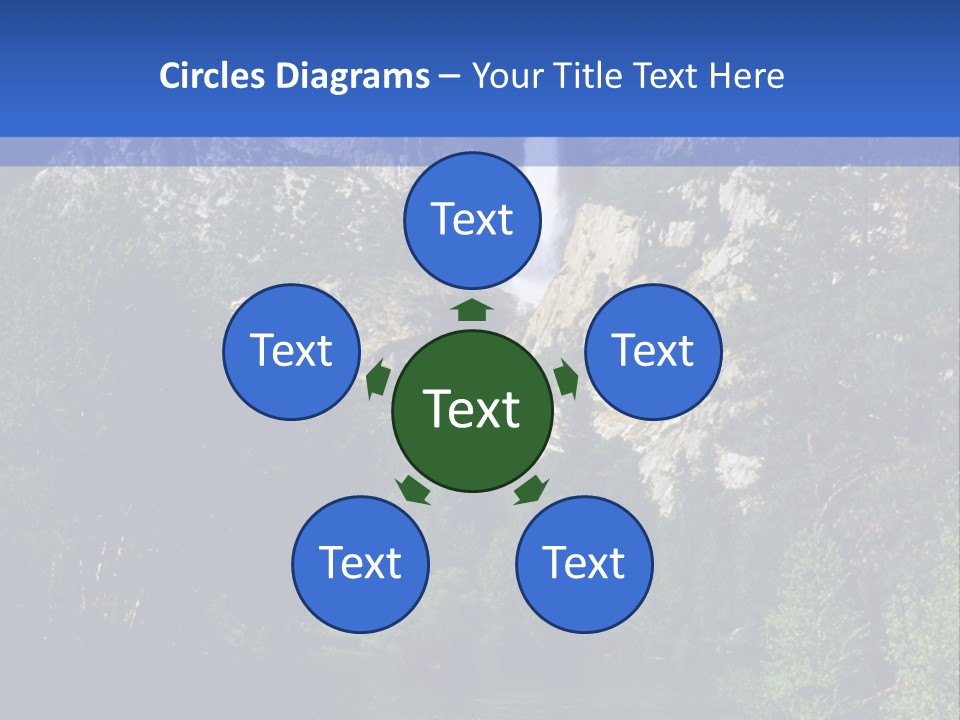 Beautiful Waterfall PowerPoint Template