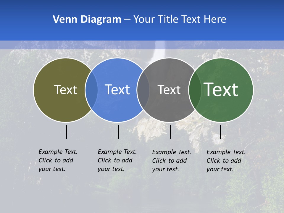 Beautiful Waterfall PowerPoint Template