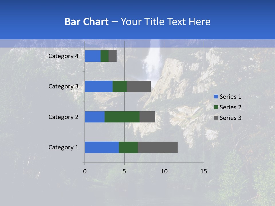Beautiful Waterfall PowerPoint Template