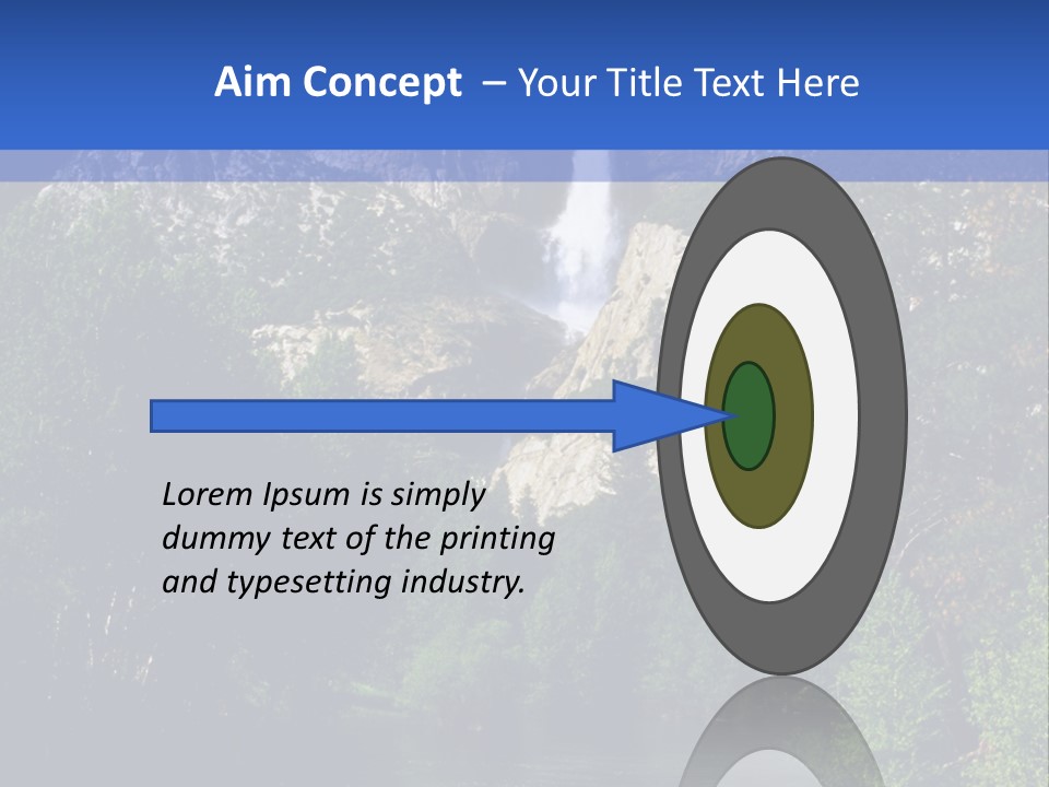 Beautiful Waterfall PowerPoint Template