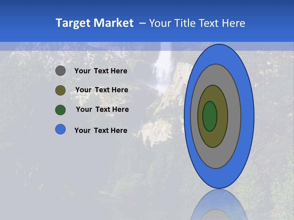 Beautiful Waterfall PowerPoint Template