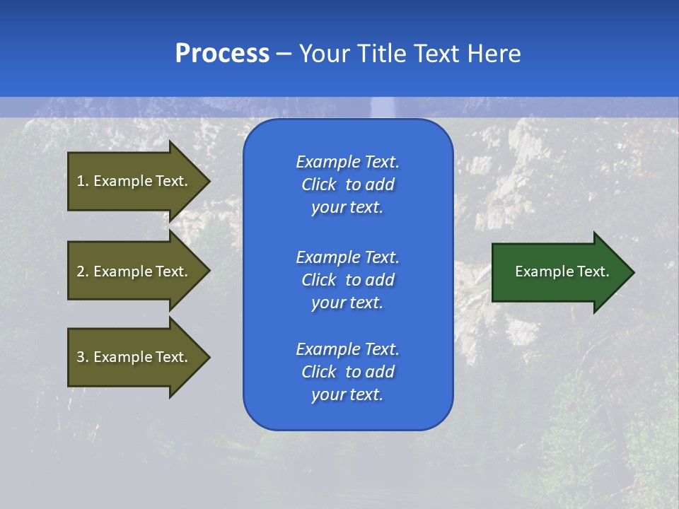 Beautiful Waterfall PowerPoint Template