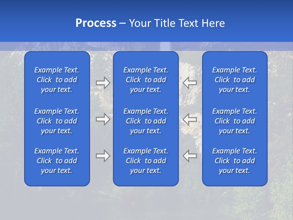 Beautiful Waterfall PowerPoint Template