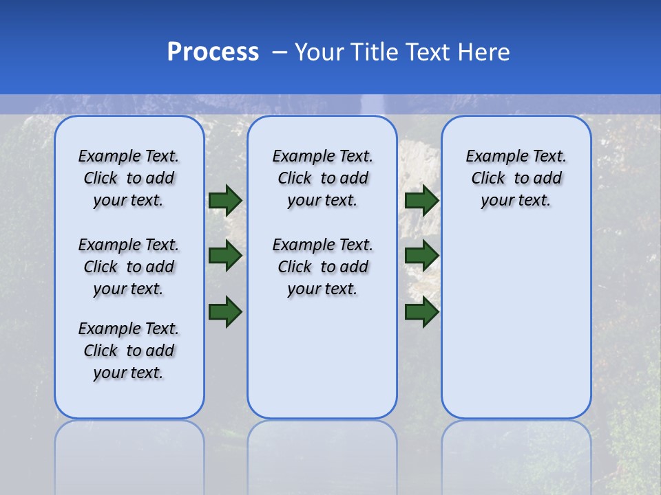 Beautiful Waterfall PowerPoint Template