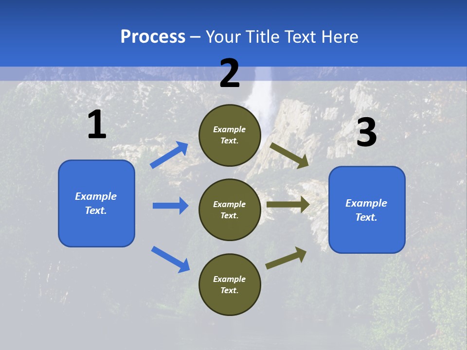 Beautiful Waterfall PowerPoint Template