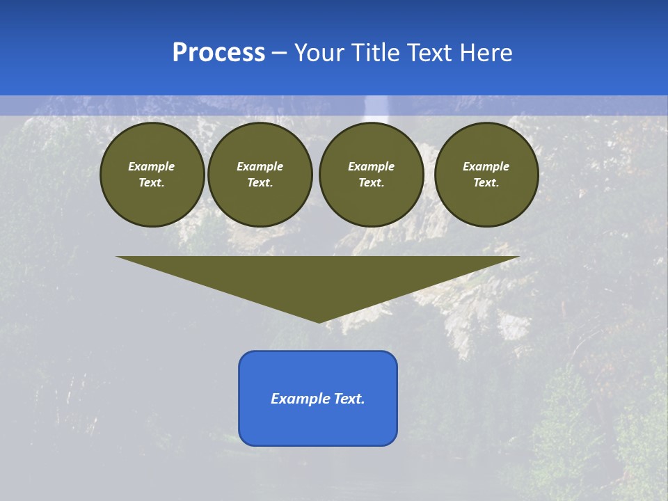 Beautiful Waterfall PowerPoint Template