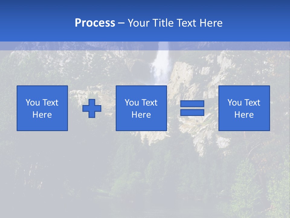 Beautiful Waterfall PowerPoint Template