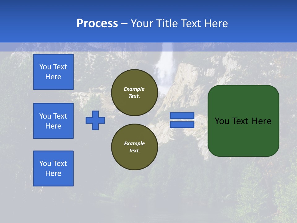 Beautiful Waterfall PowerPoint Template