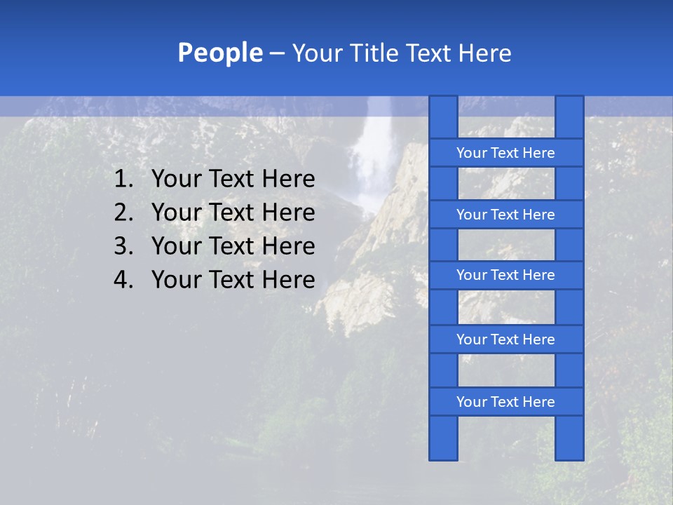 Beautiful Waterfall PowerPoint Template