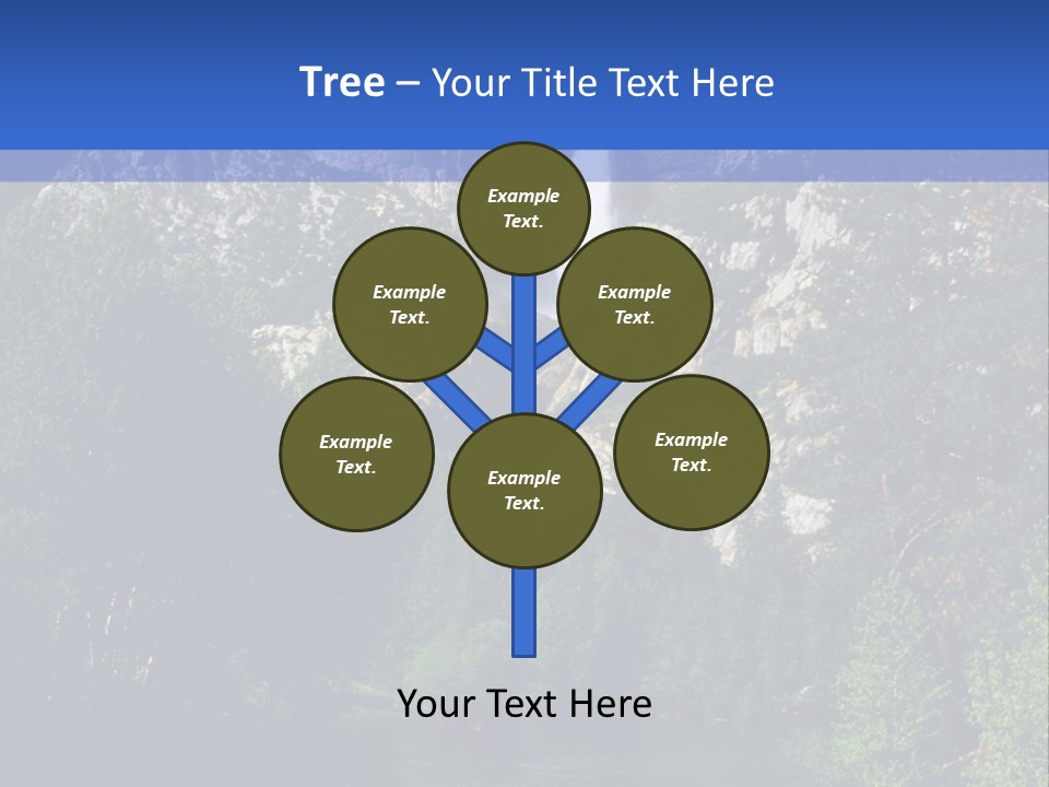 Beautiful Waterfall PowerPoint Template