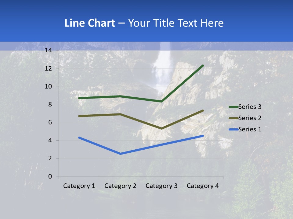 Beautiful Waterfall PowerPoint Template