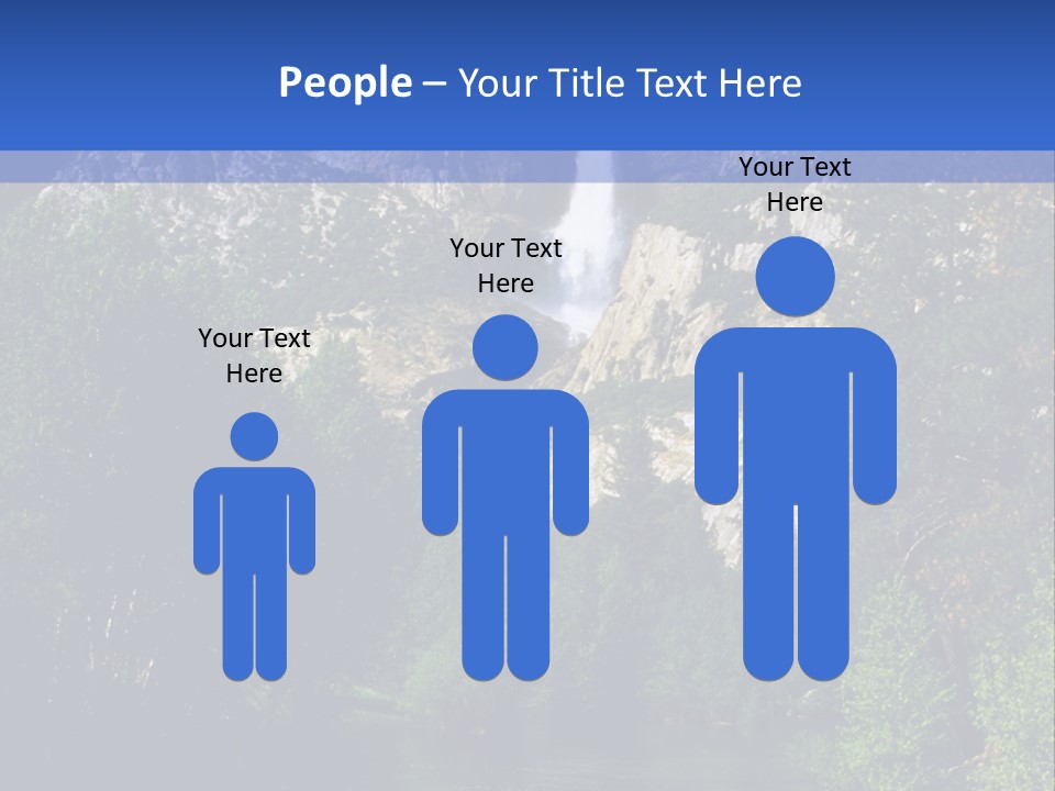 Beautiful Waterfall PowerPoint Template