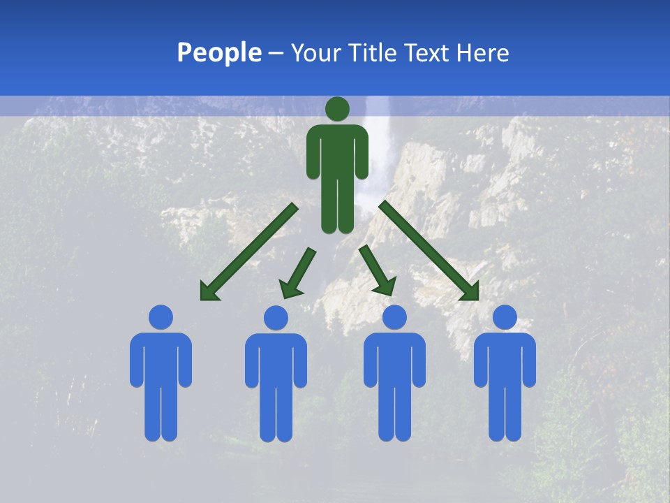 Beautiful Waterfall PowerPoint Template