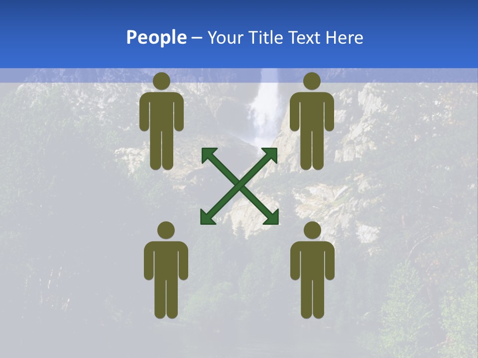 Beautiful Waterfall PowerPoint Template