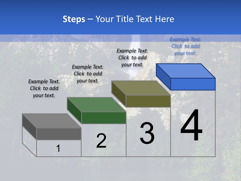Beautiful Waterfall PowerPoint Template