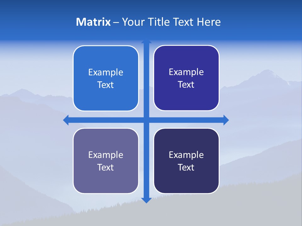 Mountains In The Mist PowerPoint Template